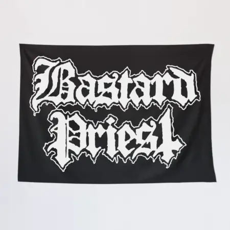 Bastard Priest Tapestry, Bastard Priest Logo Tapestry Wall Poster