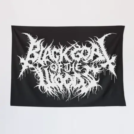 Black Goat of the Woods Wall Tapestry, Black Goat of the Woods Logo Tapestry Wall Poster