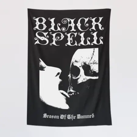 Black Spell Wall Tapestry, Season of The Damned Tapestry Wall Poster