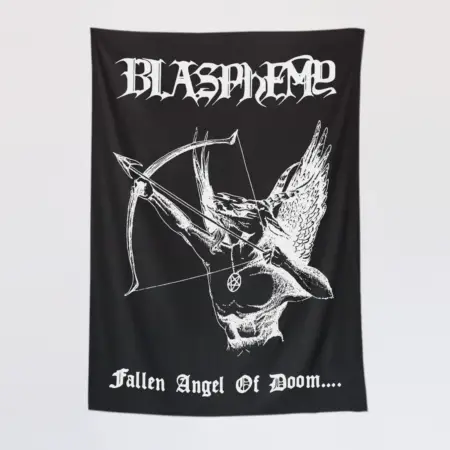 Blasphemy Tapestry, Blasphemy Fallen Angel of Doom Tapestry Wall Poster