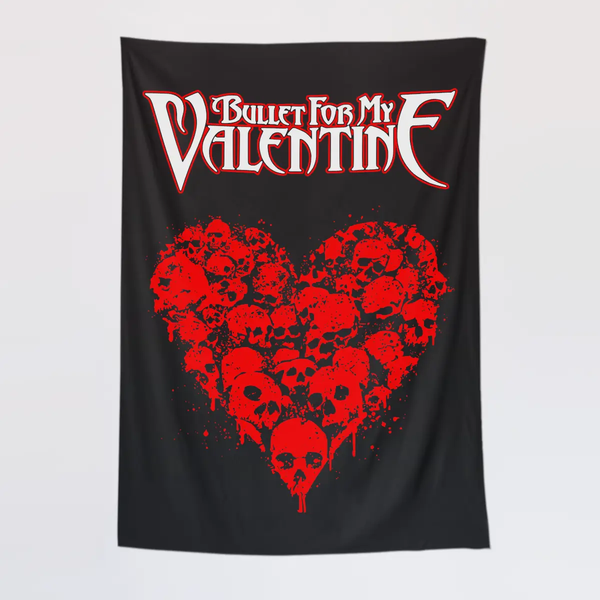 Bullet For My Valentine Wall Tapestry, Bullet For My Valentine Logo Art Tapestry Wall Poster