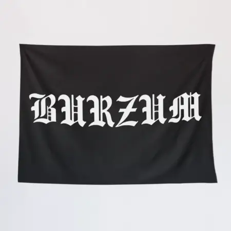 Burzum Wall Tapestry, Burzum Logo Tapestry Wall Poster