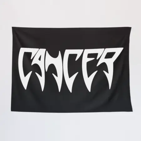 Cancer Tapestry, Cancer Logo Tapestry Wall Poster