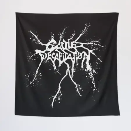 Cattle Decapitation Wall Tapestry, Cattle Decapitation Logo Tapestry Wall Poster