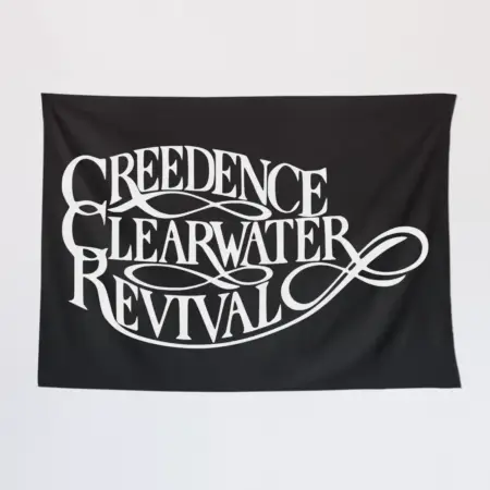 Creedence Clearwater Revival Wall Tapestry, Creedence Clearwater Revival Logo Tapestry Wall Poster