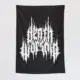 Death Worship Wall Tapestry, Death Worship Logo Tapestry Wall Poster