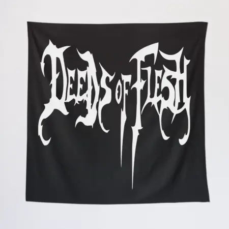 Deeds of Flesh Wall Tapestry, Deeds of Flesh Logo Tapestry Wall Poster