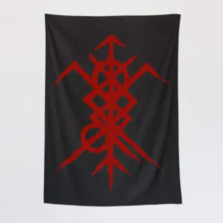 Deeds of Flesh Wall Tapestry, Deeds of Flesh Logo Tapestry Wall Poster