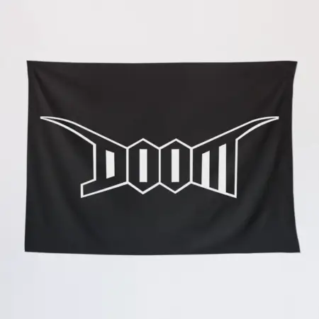Doom Wall Tapestry, Doom Logo Tapestry Wall Poster