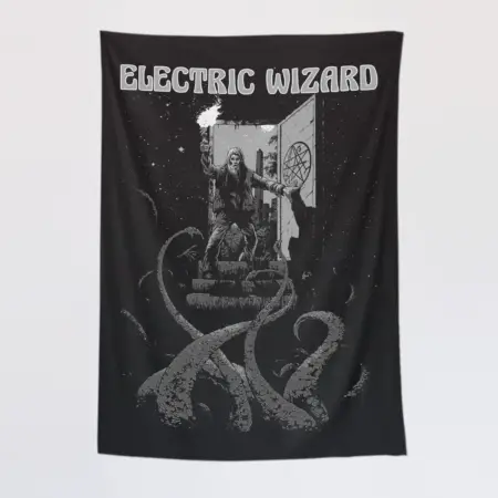 Electric Wizard Wall Tapestry, Electric Wizard Artwork Tapestry Wall Poster