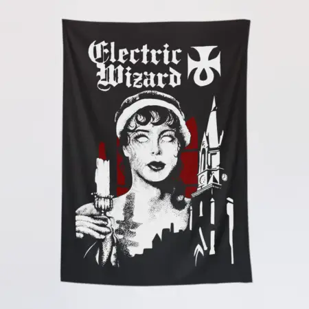 Electric Wizard Wall Tapestry, Electric Wizard Artwork Tapestry Wall Poster