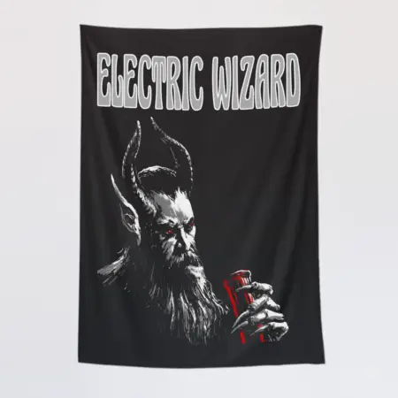 Electric Wizard Wall Tapestry, Electric Wizard Depethrone Tapestry Wall Poster