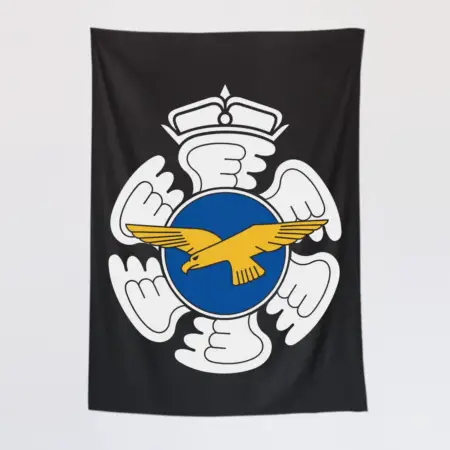 Finish Airforce Tapestry, Finish Airforce Logo Tapestry Wall Poster