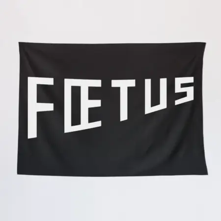 Foetus Wall Tapestry, Foetus Logo Tapestry Wall Poster