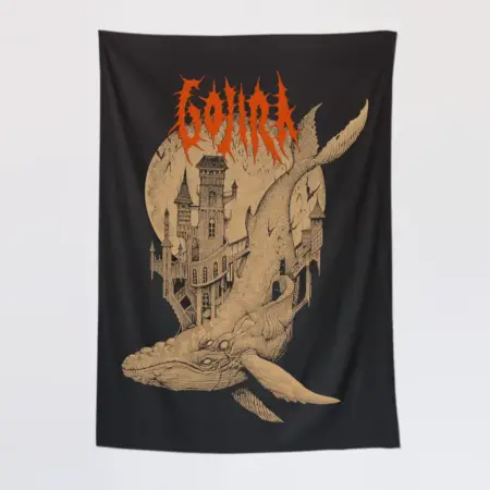 Gojira Wall Tapestry, Gojira Artwork Tapestry Wall Poster
