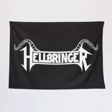 Hellbringer Wall Tapestry, Hellbringer Logo Tapestry Wall Poster
