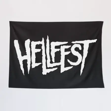 Hellfest Wall Tapestry, Hellfest Logo Tapestry Wall Poster