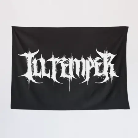 Ill Temper Wall Tapestry, Ill Temper Logo Tapestry Wall Poster