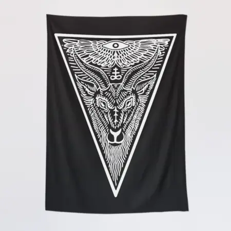 Lucifer Wall Tapestry, Lucifer Goath Tapestry Wall Poster