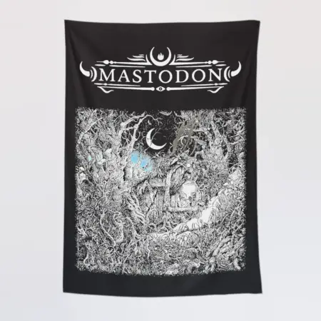 Mastodon Wall Tapestry, Mastodon Cold Dark Place Tapestry Wall Poster