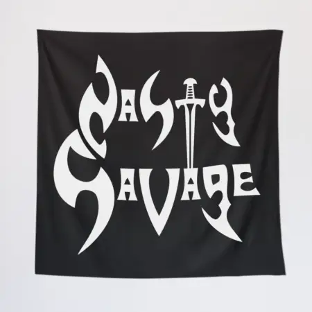 Nasty Savage Wall Tapestry, Nasty Savage Logo Tapestry Wall Poster