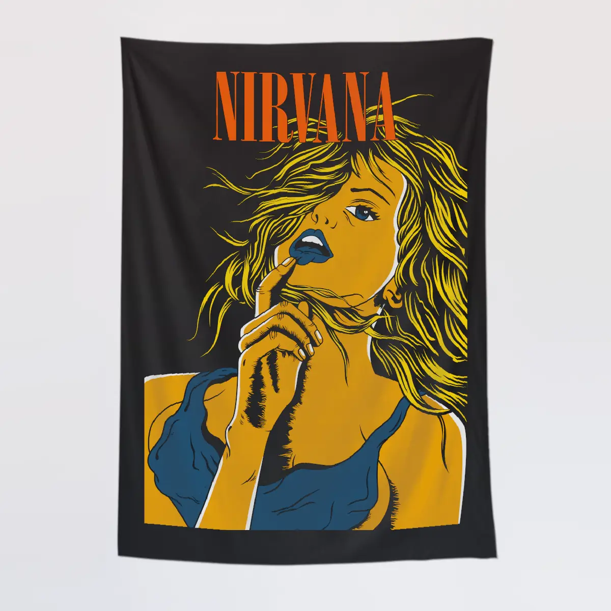 Nirvana Wall Tapestry, Nirvana Come As You Are Tapestry Wall Poster