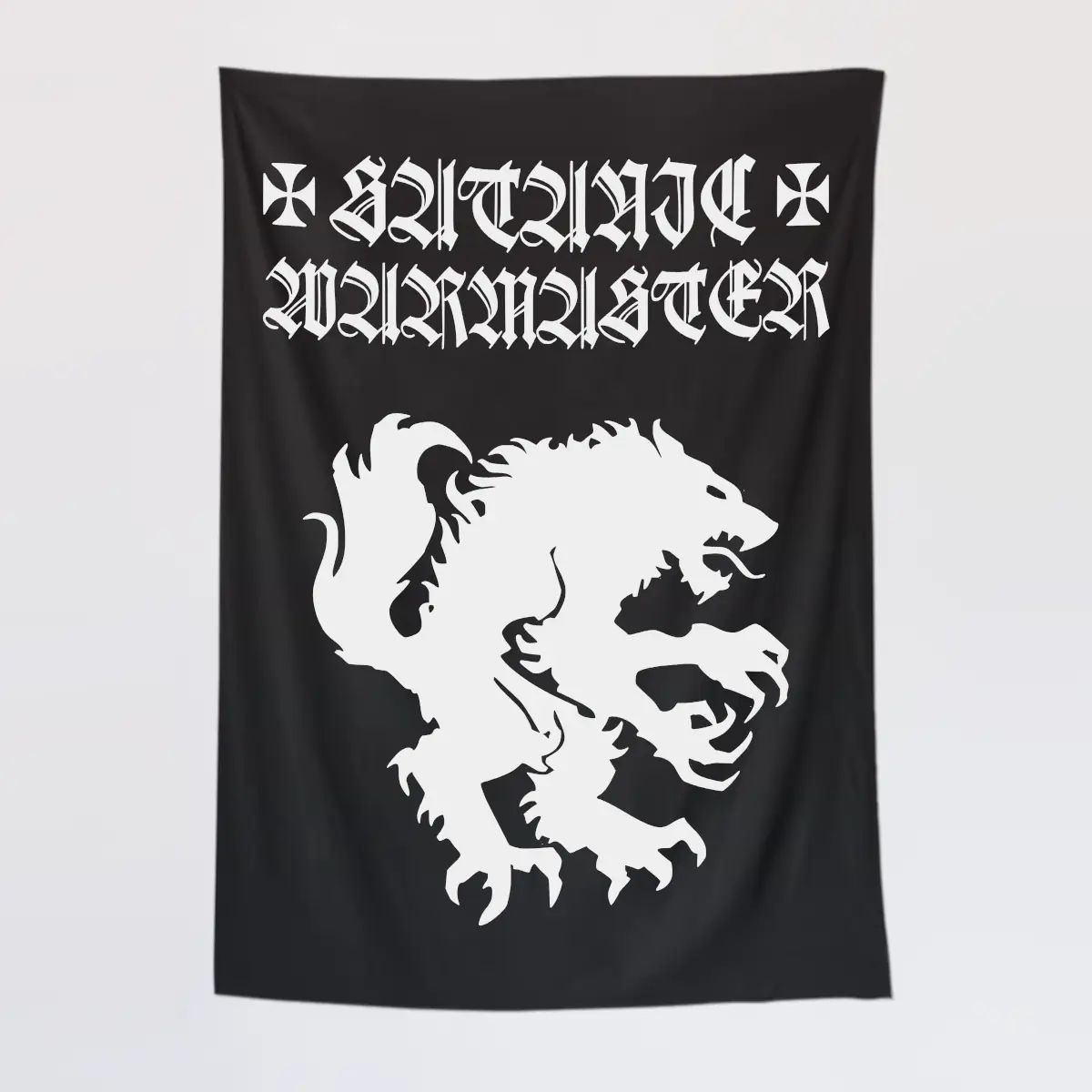 Satanic Warmaster Wall Tapestry, Satanic Warmaster Opferblut Tapestry Wall Poster