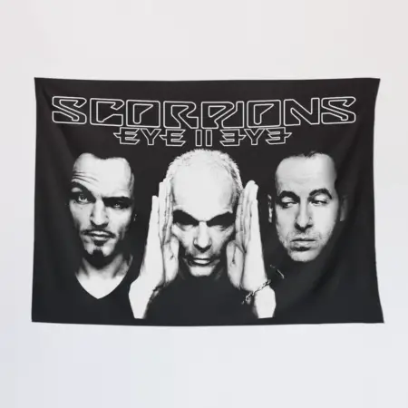 Scorpions Wall Tapestry, Scorpions Eye to Eye Tapestry Wall Poster