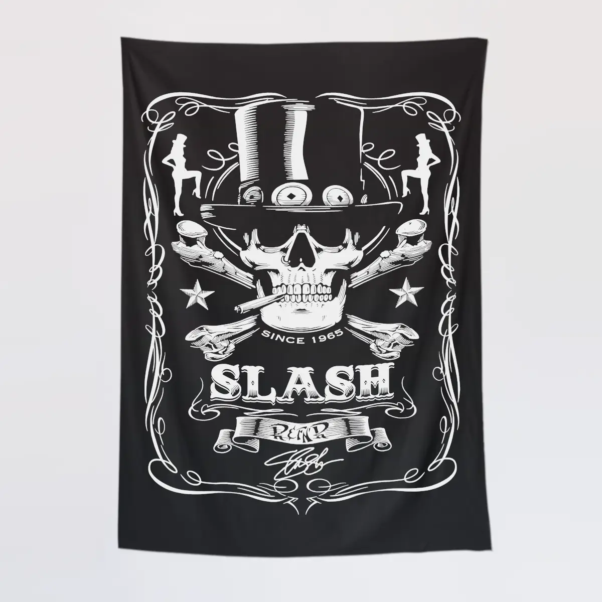 Slash Wall Tapestry, Slash Label Tapestry Wall Poster