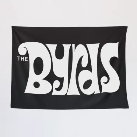 The Byrds Wall Tapestry, The Byrds Logo Tapestry Wall Poster