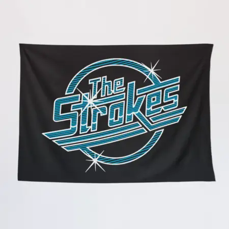 The Strokes Tapestry, The Strokes Logo Tapestry Wall Poster