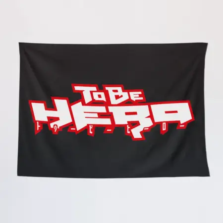 To Be Hero Wall Tapestry, To Be Hero Logo Tapestry Wall Poster
