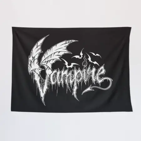 Vampire Wall Tapestry, Vampire Logo Tapestry Wall Poster