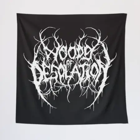 Woods of Desolation Wall Tapestry, Woods of Desolation Logo Tapestry Wall Poster
