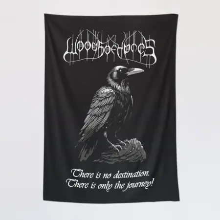Woods of Ypres Tapestry, There is No Destination Tapestry Wall Poster