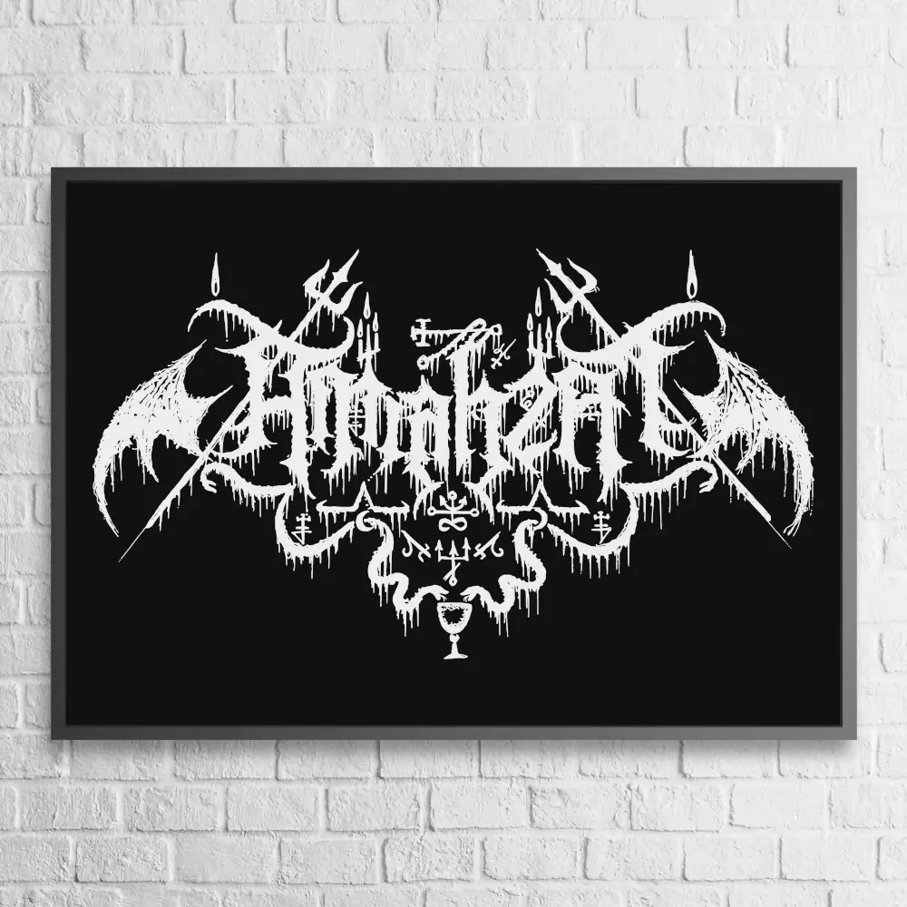 Amiahzat Poster, Amiahzat Logo Wall Poster