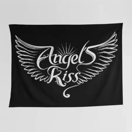 Angel's Kiss Tapestry, Angel's Kiss Logo Tapestry Wall Poster