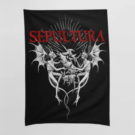 Sepultura Tapestry, Sepultura Logo Tapestry Wall Poster
