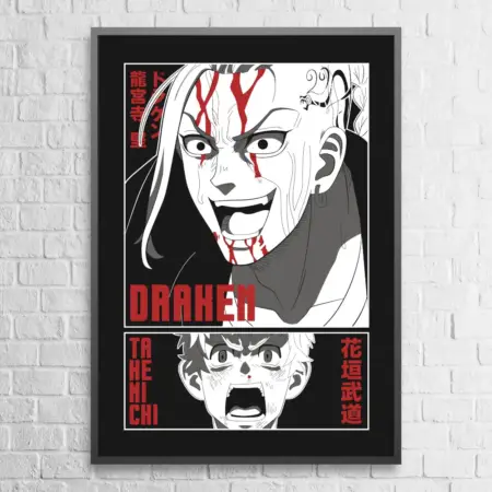 Draken Takemichi Poster, Draken Wall Poster