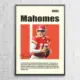 Patrick Mahomes Poster, Mahomes Wall Poster
