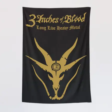 3 Inches Of Blood Tapestry, Long Live Heavy Metal Wall Poster