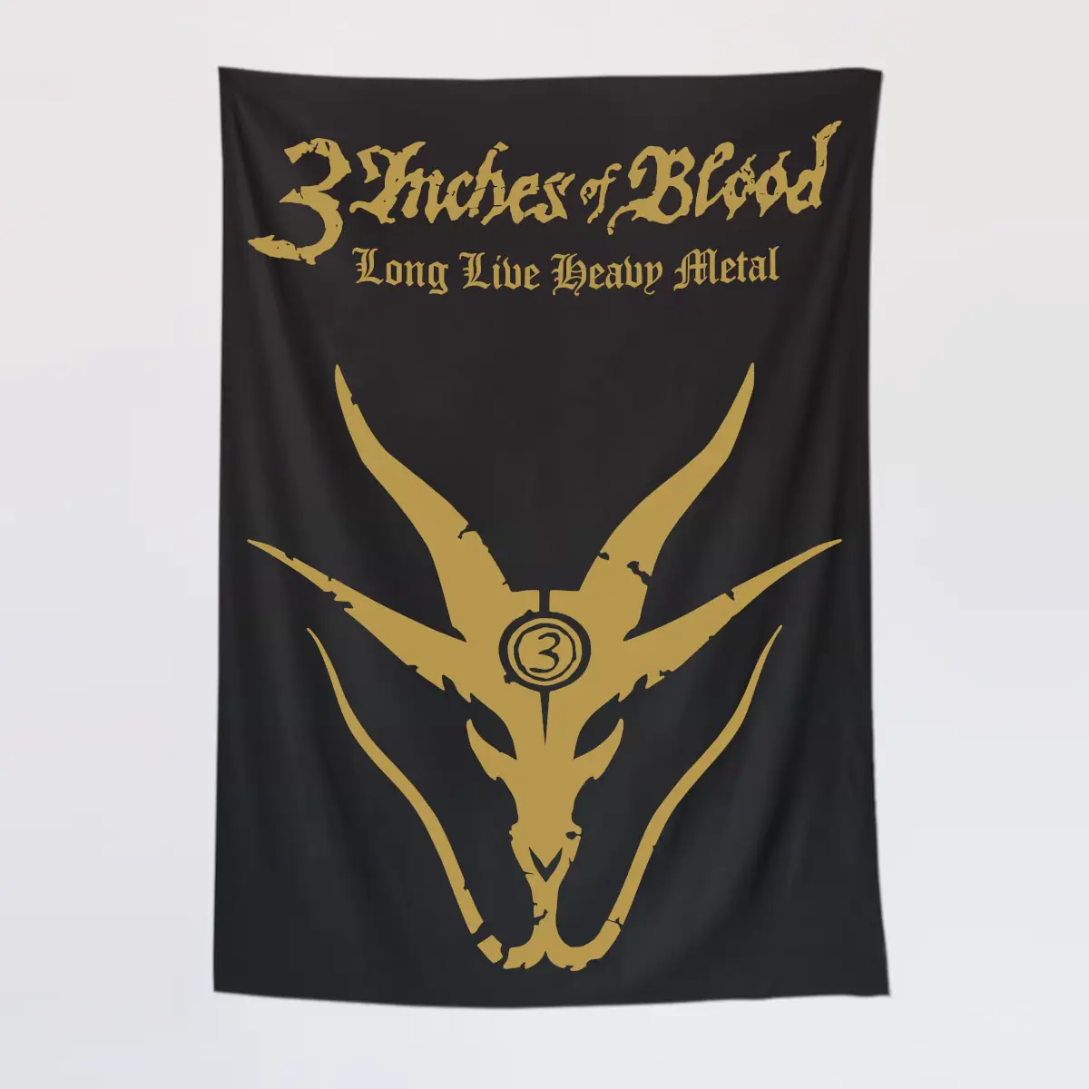 3 Inches Of Blood Tapestry, Long Live Heavy Metal Wall Poster
