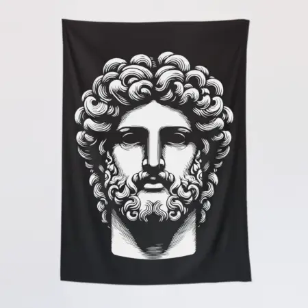 Ancient Greek Tapestry, Greek Statue Tapestry Wall Poster