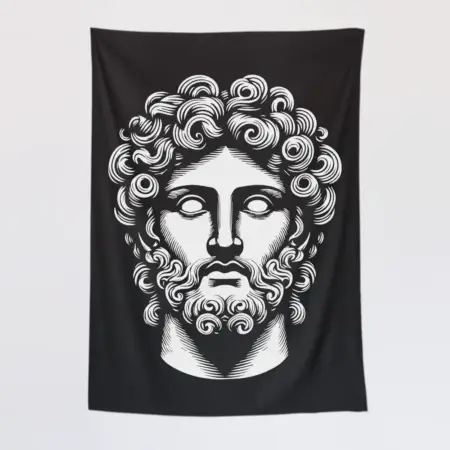 Ancient Greek Tapestry, Greek Statue Tapestry Wall Poster