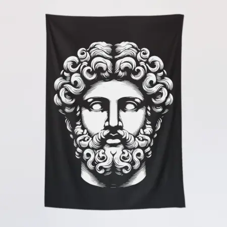 Ancient Greek Tapestry, Greek Statue Tapestry Wall Poster