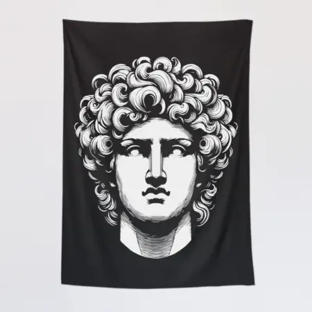 Ancient Greek Tapestry, Greek Statue Tapestry Wall Poster