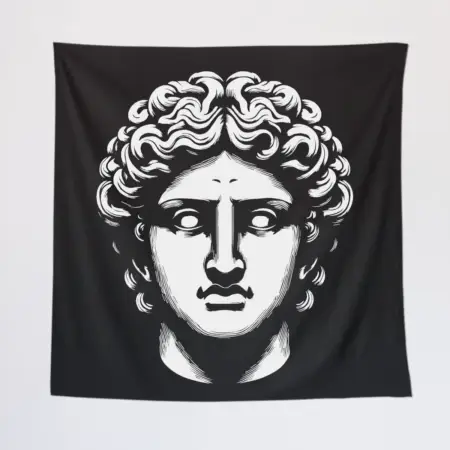 Ancient Greek Tapestry, Greek Statue Tapestry Wall Poster
