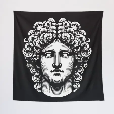 Ancient Greek Tapestry, Greek Statue Tapestry Wall Poster