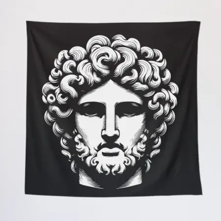 Ancient Greek Tapestry, Greek Statue Tapestry Wall Poster