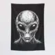 Scary Alien Tapestry, Alien Head Tapestry Wall Poster